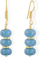 Vista 118 de Gempires Lightweight Beaded Earrings Handmade Gemstone Jewelry Hypoallergenic Gold Plated Dangling Earrings For Women