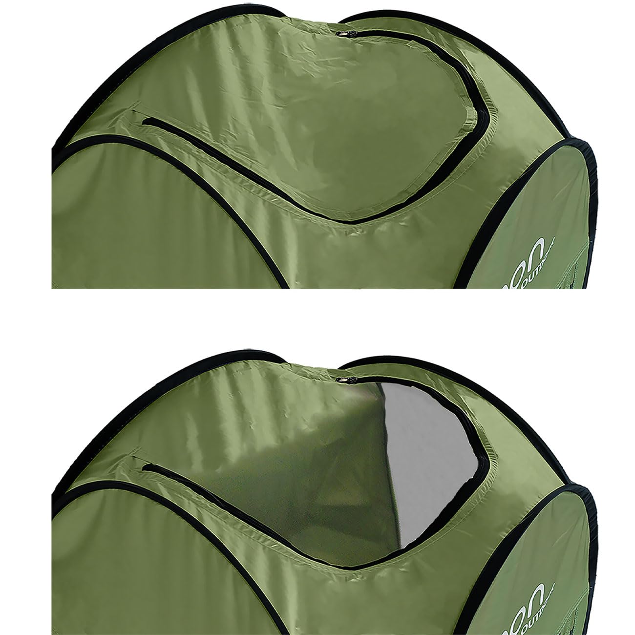 ideoon Pop-Up Toilettenzelt - Duschzelt & Umkleidezelt für Camping, Strand & Outdoor, tragbares Sichtschutzzelt grün, schneller Aufbau