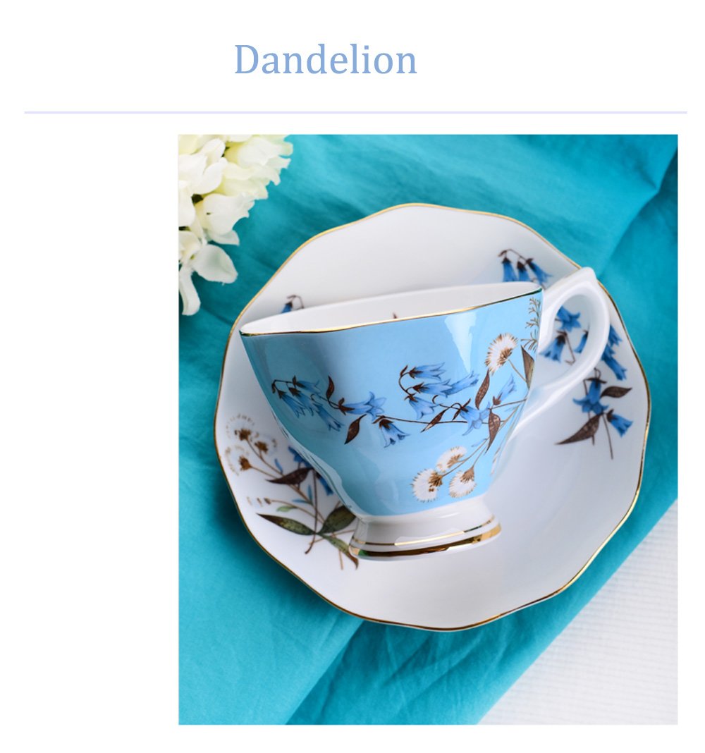 Set Tazza E Piattino In Porcellana Bone China Blu Sorrentino – Importazione Giapponese, P59387A/4562