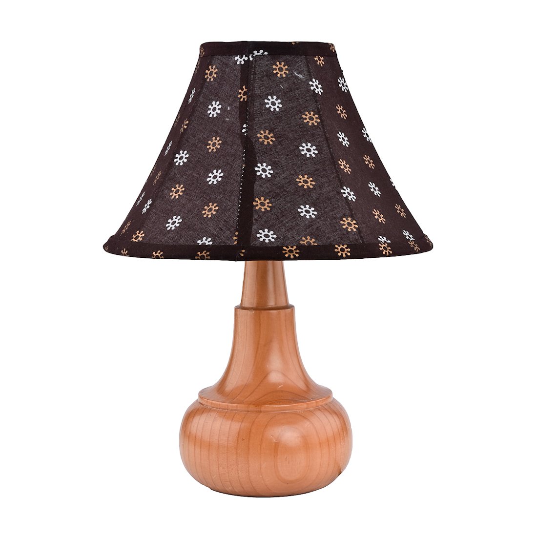 Lightona Pine Wood Table Lamp.Lightona Table Lamp. Table lamp with Shade and Electrical Fitting.(Home decores,gifiting,Home improvements)