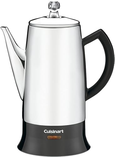 Cuisinart PRC-12Cafetera eléctrica clásica para 12 tazas de acero inoxidable NegroAcero