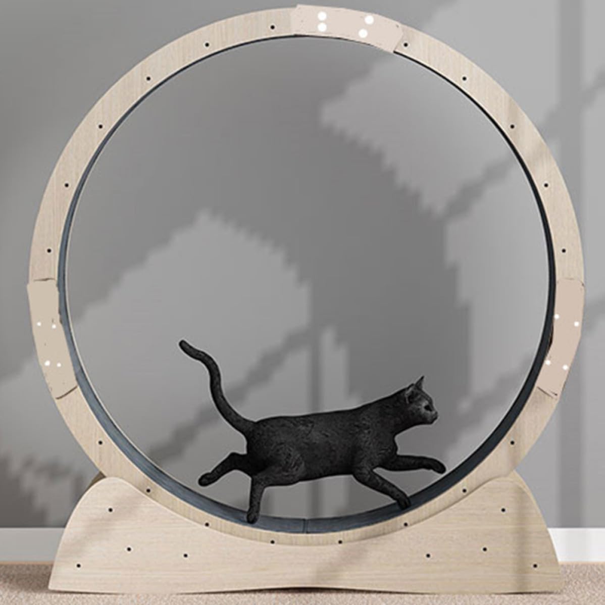 Healifty Laufrad Kratzmatte aus Filz für Katzen mit Multifunktionalem Design und Einfacher Montage als Kratzmatte für Indoor Katzenlaufband Ersatz