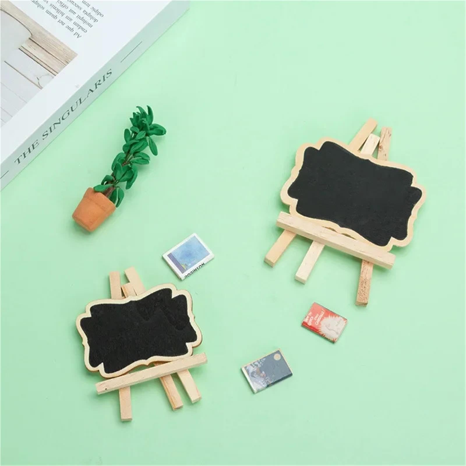 Mini Ardoise 5/10PCS Mini tableau noir en bois portable