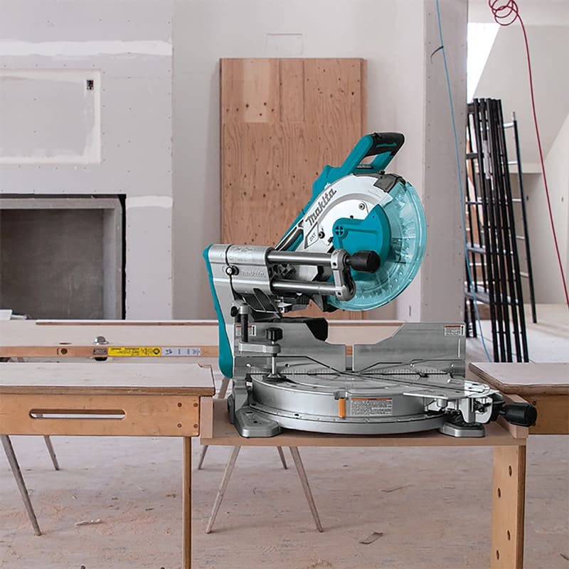 Sierra ingletadora radial de 36 V LXT Ø305 mm (2 x 6,0 Ah) con módulo AWS - MAKITA DLS211GT2U