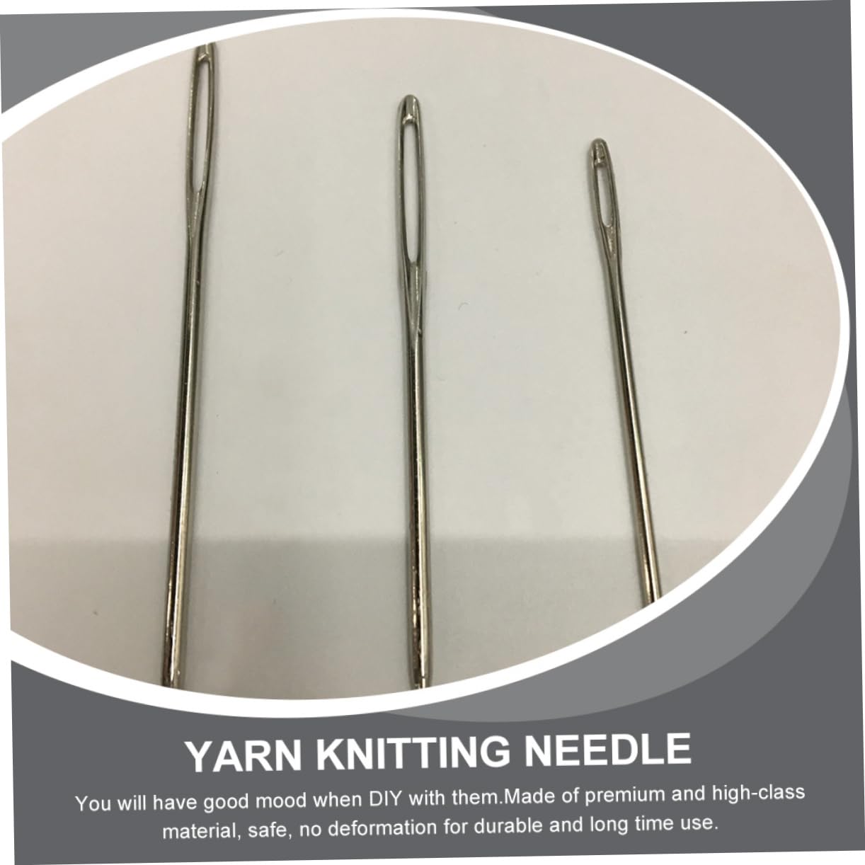 NUOBESTY 5juegos Agujas De Coser y Tejer Agujas De Ojo Grande y Curvas Para Costura Bordado Suéter Herramientas De Costura Para Manualidades y Bricolaje