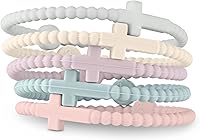 Vista 1 de Ryan & Rose Pulseras Jesús - Pulsera de silicona cruzada