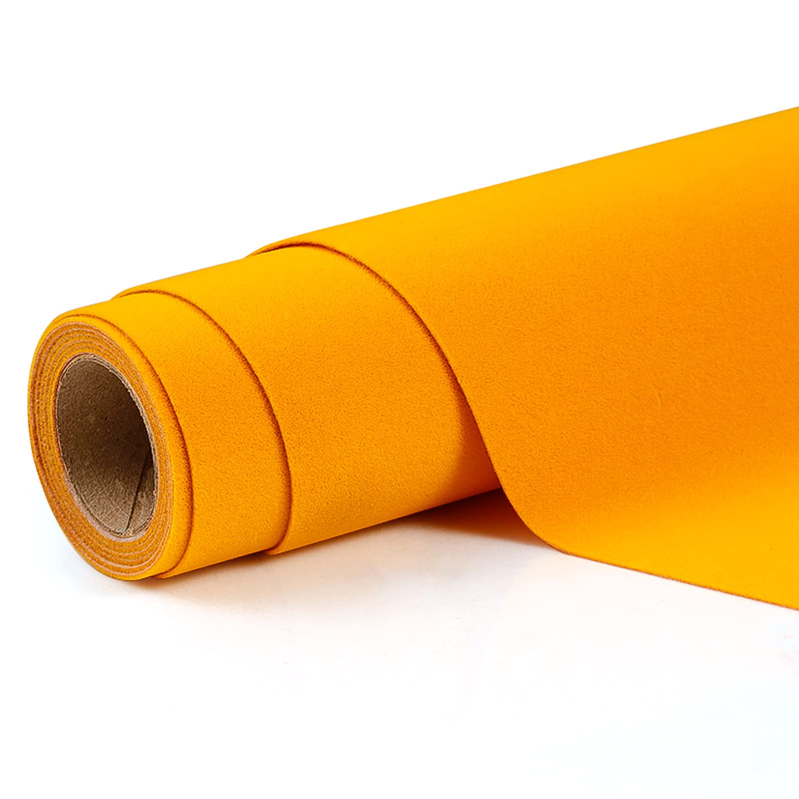 Samoprzylepna aksamitna wyściółka aksamitna, Samoprzylepna tkanina filcowa aksamitna, szerokość 148 cm, wielokolorowa, długość 50-200(Giallo,1.48 * 1m)