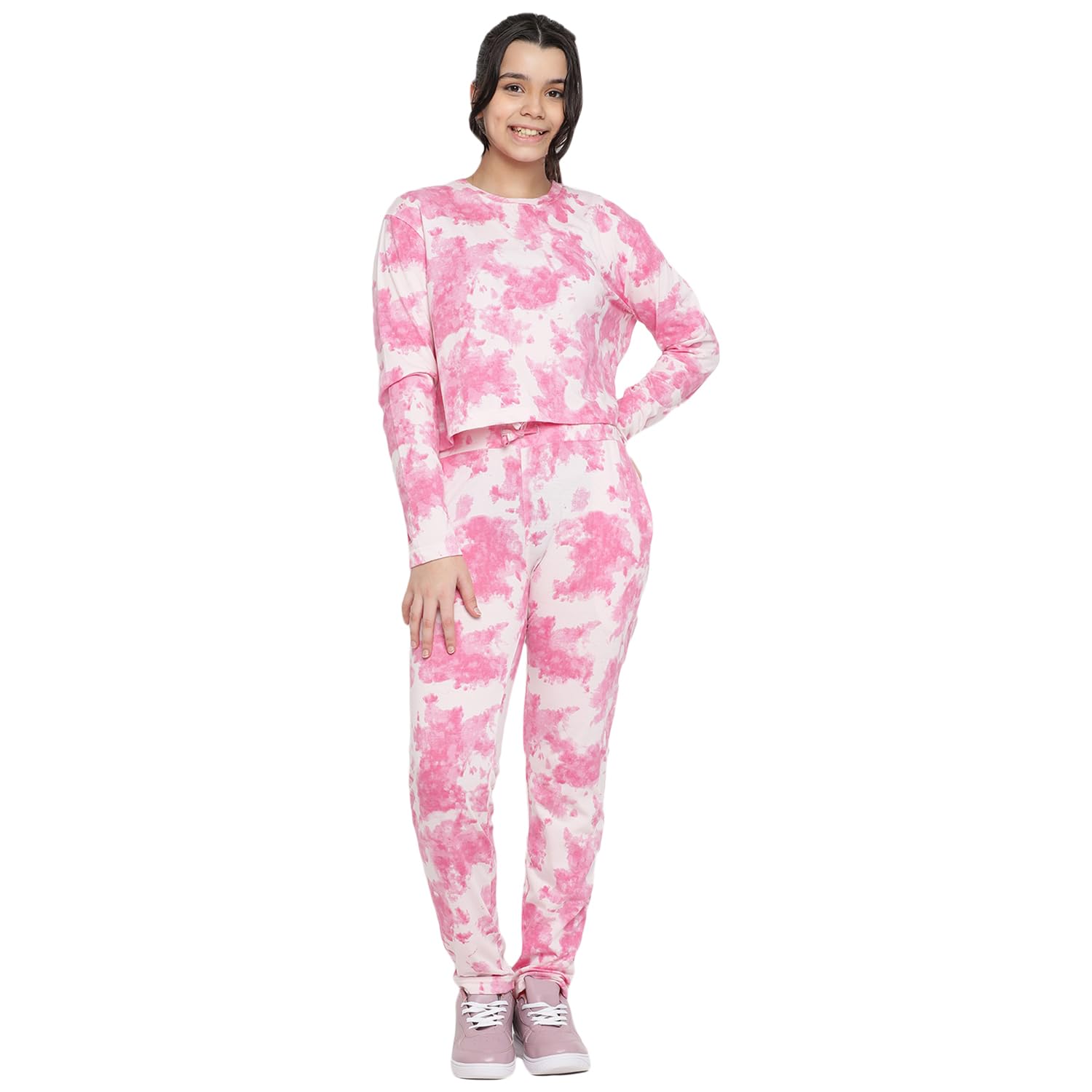 Li'l Tomatoes Girls Tie Dye Cotton Light Winter Night Suit Set | Full Sleeve Top & Pyjama | Soft & Comfortable Sleepwear |... - Review, Price and Buying Guide