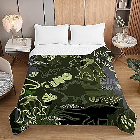 Couvre Lit Matelassé Dinosaure Odot Cover