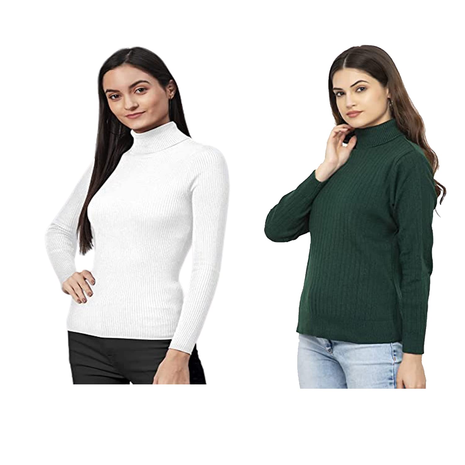 r lon RZLECORT Ribbed Sweatshirt Casual Wear Highneck/Full Sleeves Tops for Women and Girls-picture-56