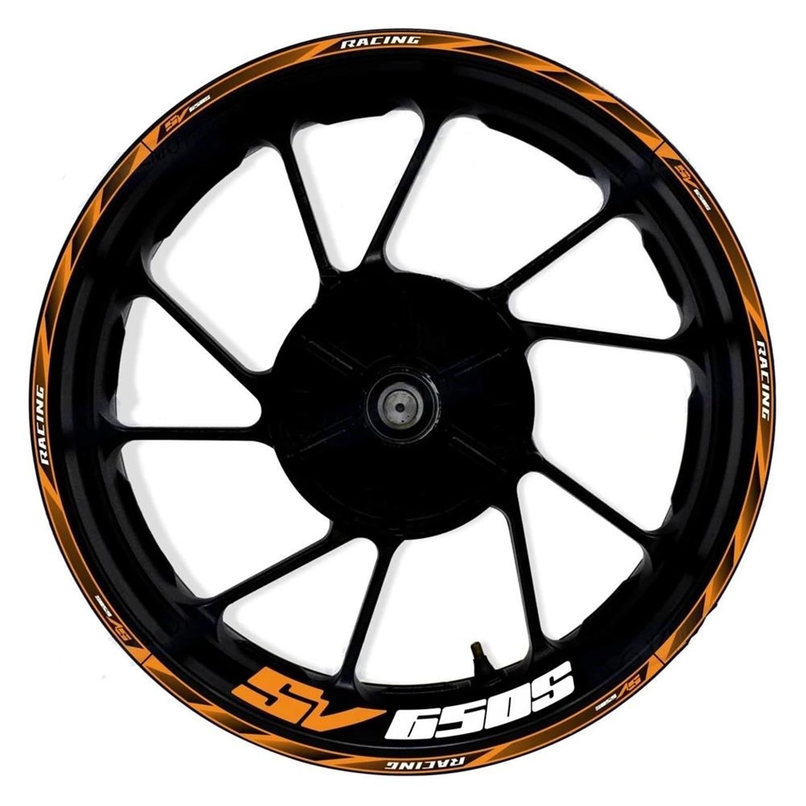 Felgen Aufkleber Reflektierende Felgenaufkleber Für Suzuki SV 650 S SV650S 17 Zoll Nabenaufkleber-Set Mit Felgenschutz Motorrad Dekor Felgenaufkleber(Farbe 9)