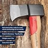 Kings County Tools Maul Wood Splitter Axe - 31.5 Wood Splitting Axe with Hickory Handle and Log Splitter Wedge Steel Blade - German-Made Firewood Splitter Splitting Maul Camping Axe Bushcraft Gear