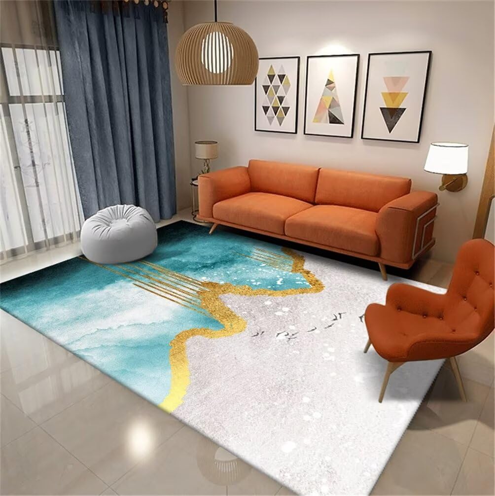 Moquette sol chemin tapis couloir 60x110cm moderne lavable pour entrée et chambre