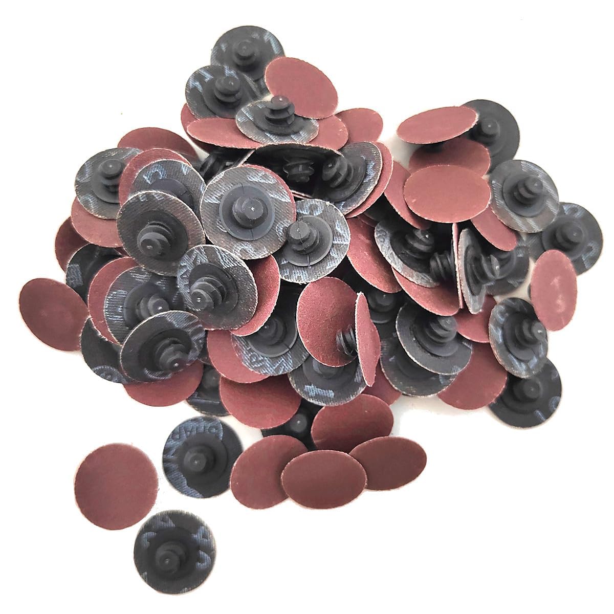 HARFINGTON 26-Piece Quick Change Disc Set – 2" Roll Lock Sanding Discs With 1/4" Shank Holder, Coarse Grits For Rust Removal & Polishing