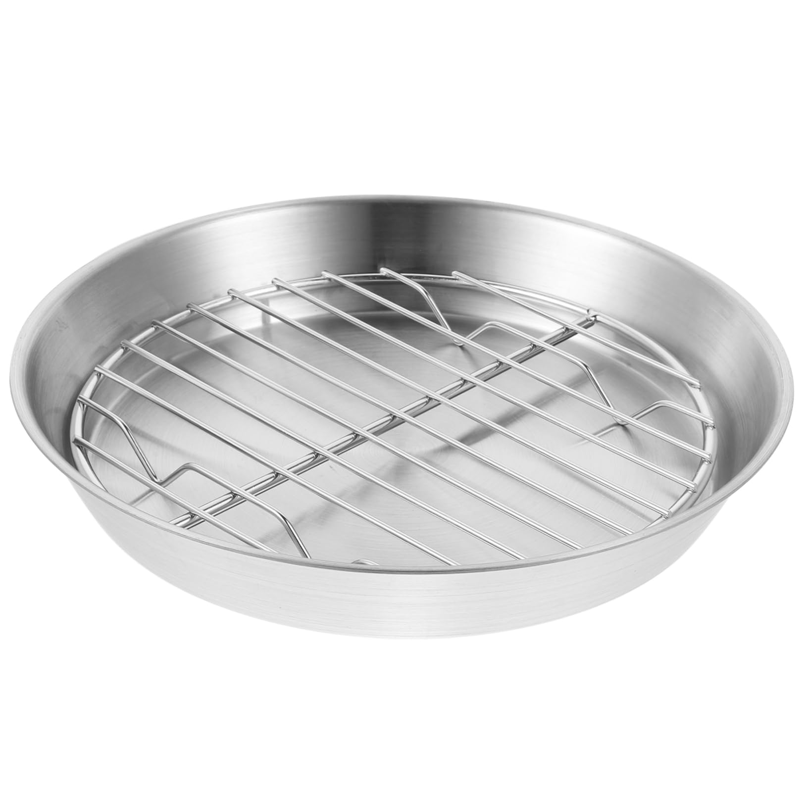 FUNOMOCYA 1 Set Baking Pan Set with Cooling Rack Draining Rack for Grilled Meat Fish Vegetables Compact for for Home Use and Gifting