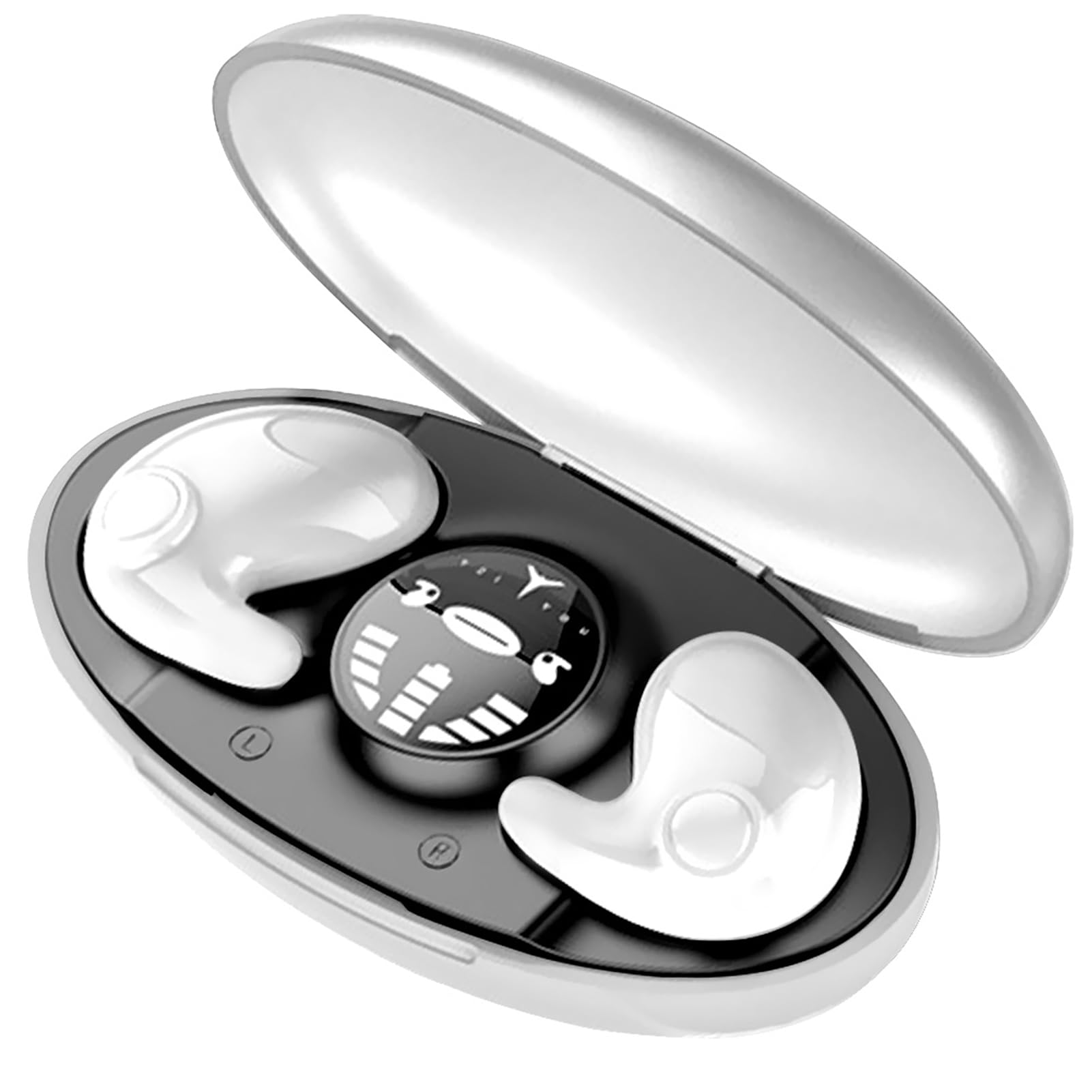 Invisible Sleep Wireless Earphone Sleeping Earbuds for Side Sleepers Built-in Mic Earbuds for Sleeping with Type-C Fast Charging