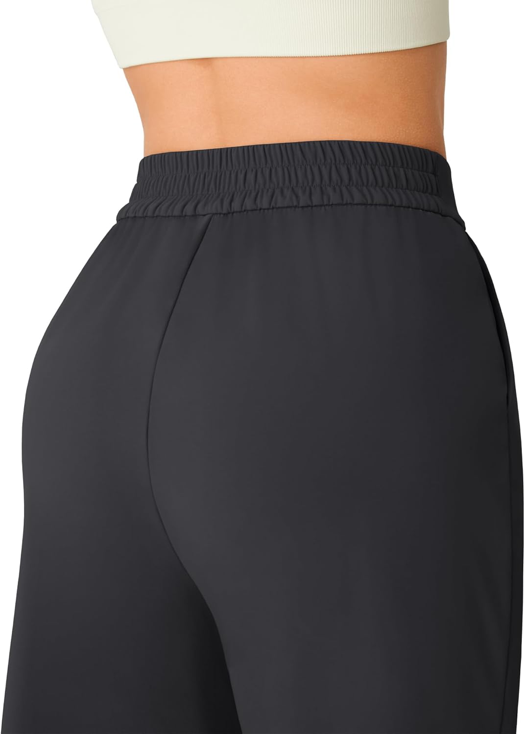 G4Free ShiftReady Capri Pants for Women 18'' - Elastic Waist Pull On Wide Leg Pants Casual Pants-Travel Dress Work Summer - Image 2