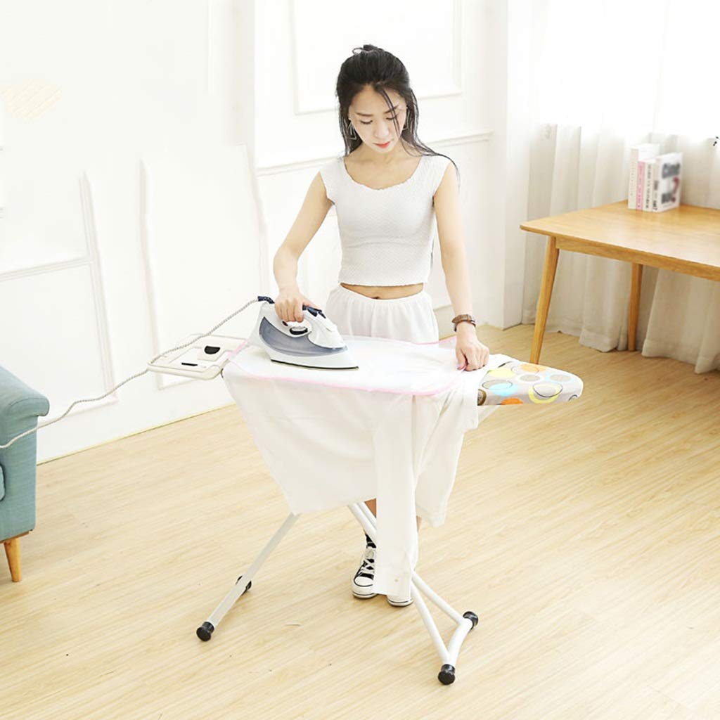 Tabla de Planchar de 75-85 cm de Altura, Tabla de Planchar Reforzada Alargada, Tipo X, Soporte de Metal, Mesa de impresión de Costura, Adecuada para centros de lavandería Tablas de Planchar