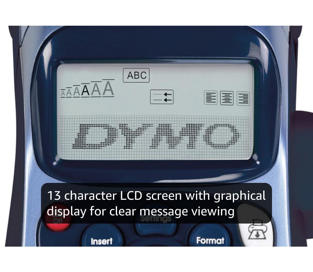 Dymo LetraTag LT-100H Label Maker Starter Kit | Handheld Label Printer Machine | with PlasticPaper & Clear Label Tape | Ideal for Office or Home