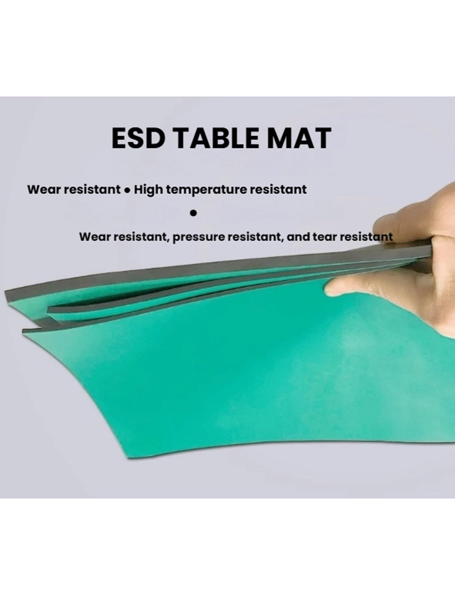 Tappetino da Saldatura ESD Extra Large, Tappetino Antistatico per postazione di Lavoro, Ideale per Proteggere componenti elettronici sensibili e saldatori.