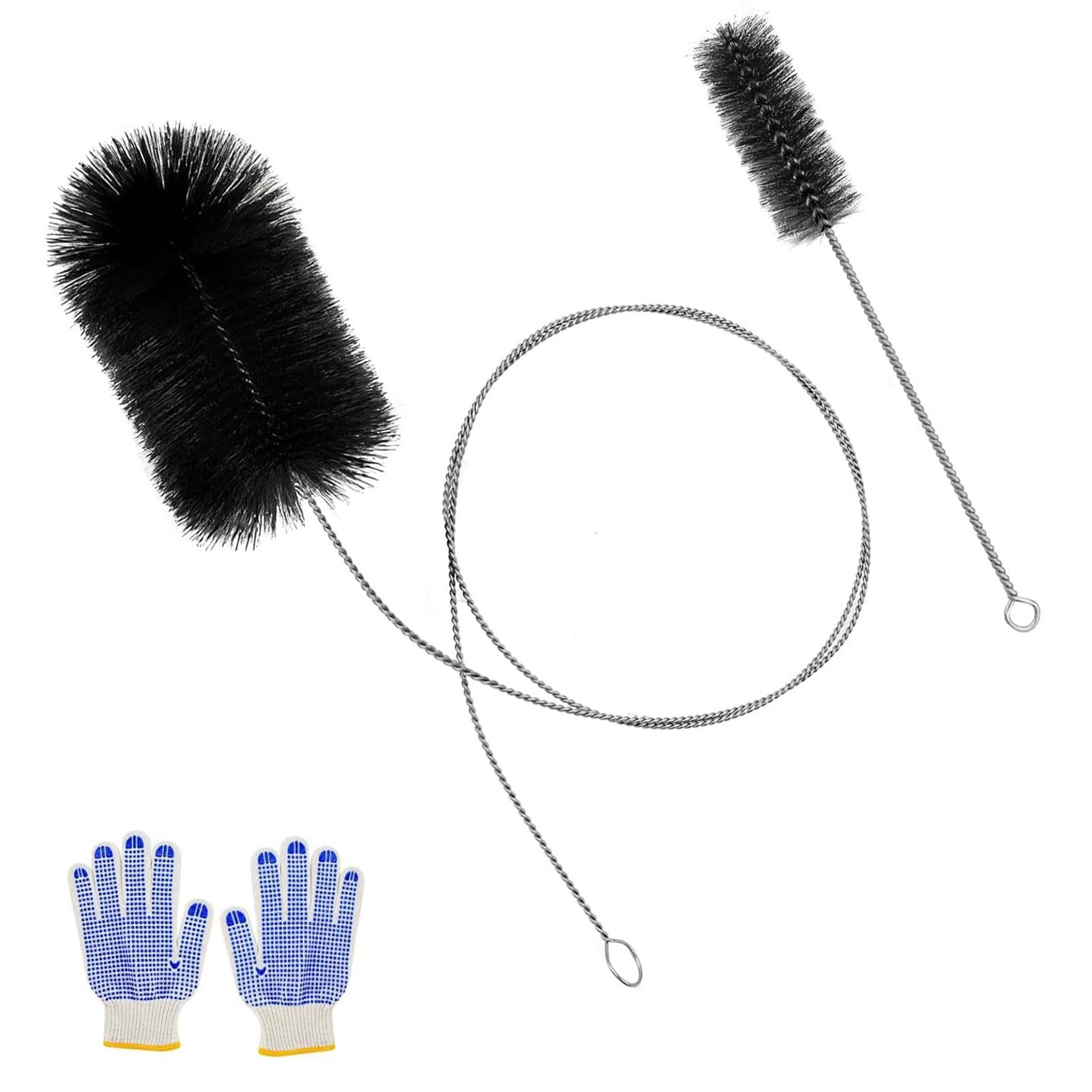 Tsophreniq Flue Cleansing Landscape Architect Permanent Polyamide Bristles and 304 Rustless Handle for Effective Profound Particulate Removal in Fireplaces Household Cleansing Brush