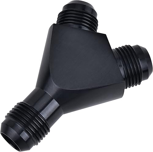 Miniatura 34 de EVIL ENERGY 10AN a 8AN 8AN Y Block Flare Fitting Adaptador Union Splitter Negro