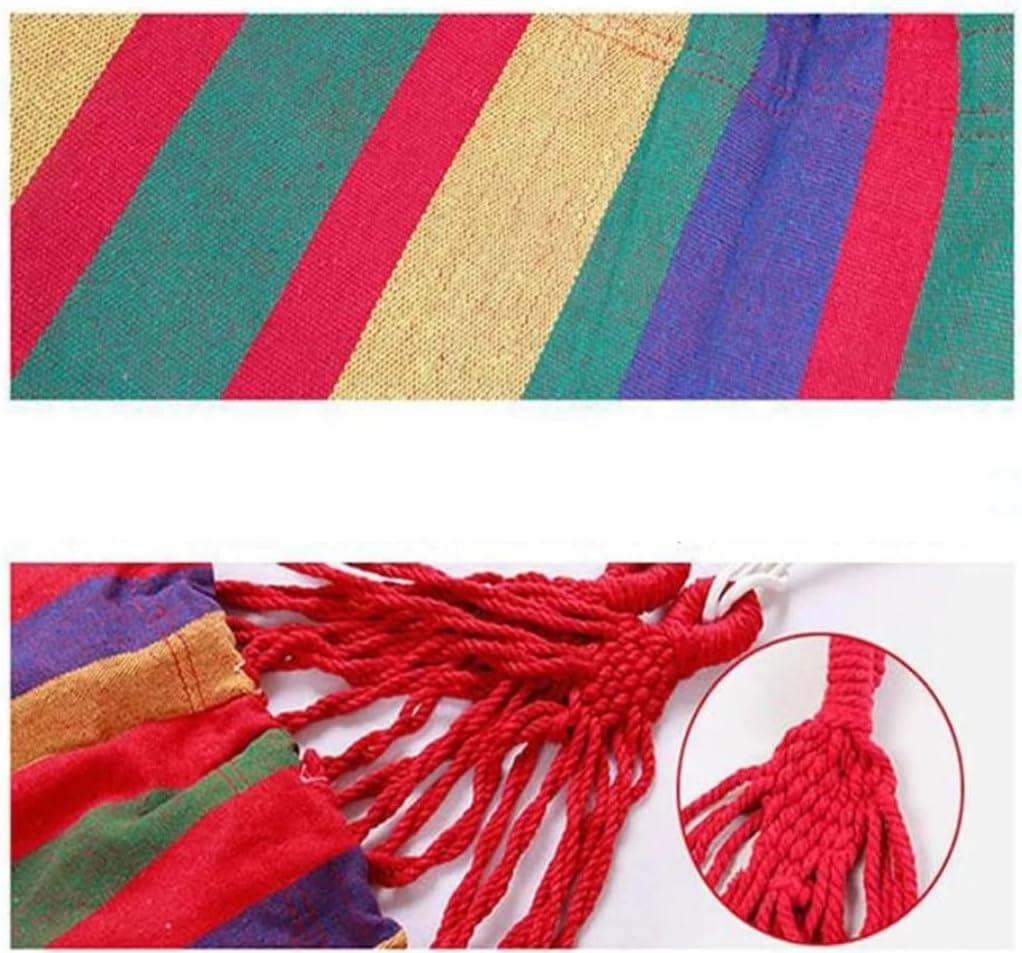 Brazilian Double Cotton Hammock! 2 Free Carabiners Included! Soft, Breathable, and Easy to Carry! Relax by The Water, at The Park, or in Your Backyard! Indoors or Outdoors! Large Size!