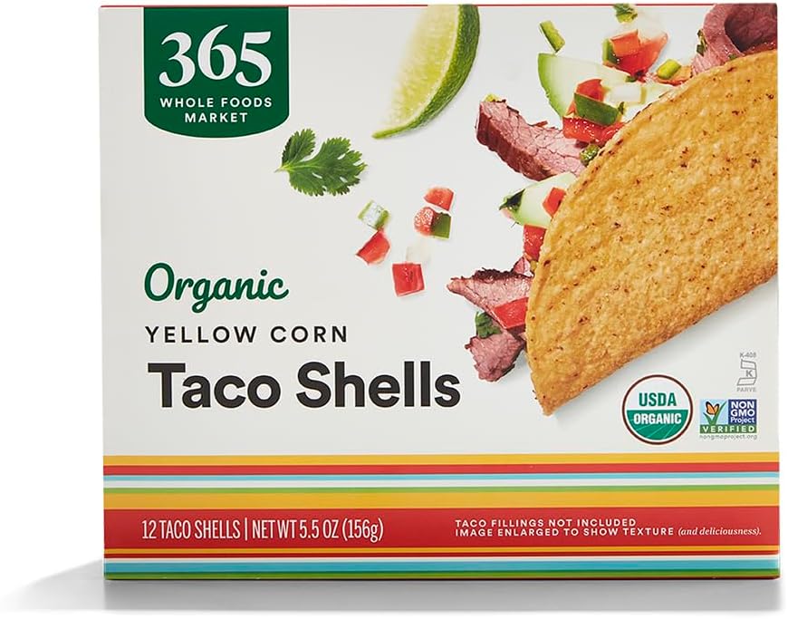 365 by Whole Foods Market, Organic Yellow Taco Shells, 5.5 Ounce