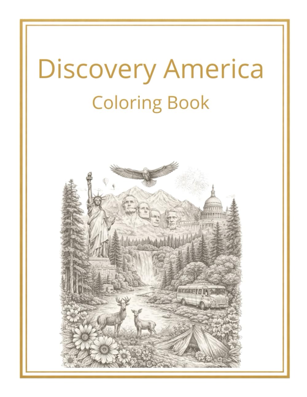 Discovery America: Coloring Book (Discovery Series)
