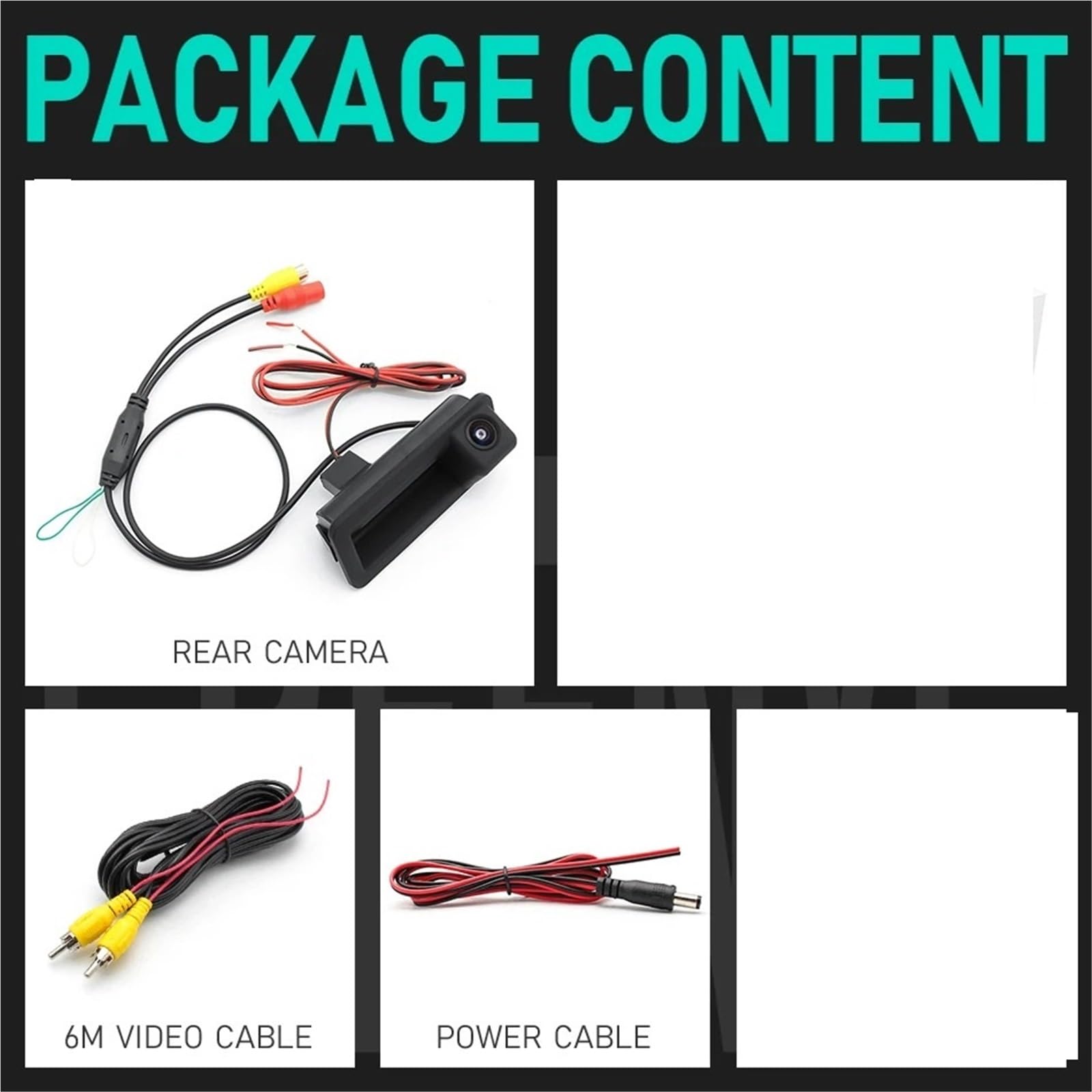 Telecamera Parcheggio Per Ford Per Mondeo MK4 Per CHIA-X Per Fiesta ST Per Focus 2007-2017 Telecamera Posteriore Per Auto 170° 1080P