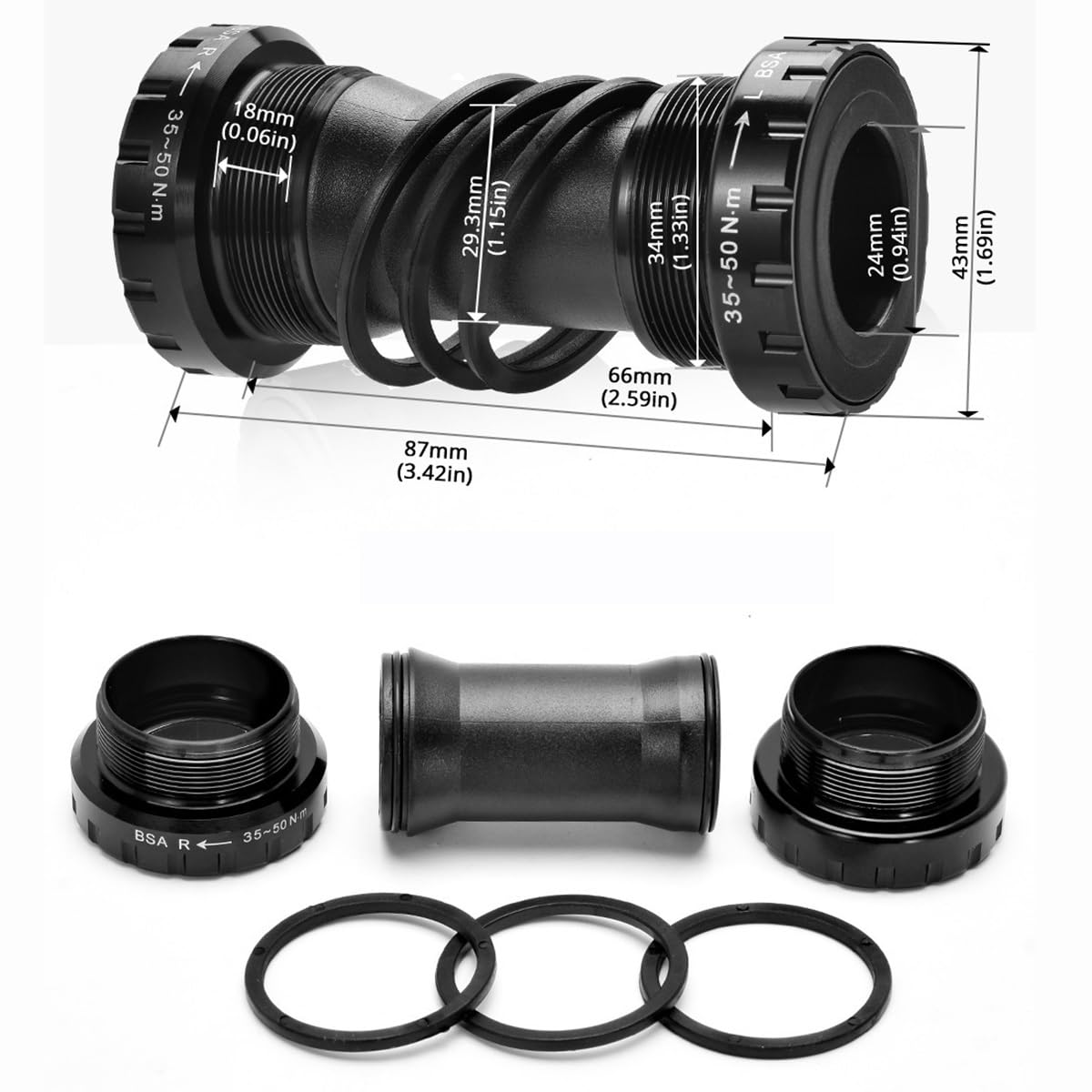 170mm MTB Pedivella Sinistra/Destra Braccio Integrate Cave Lega di Alluminio Guarnitura Sostituzione Mountain Bike con BB