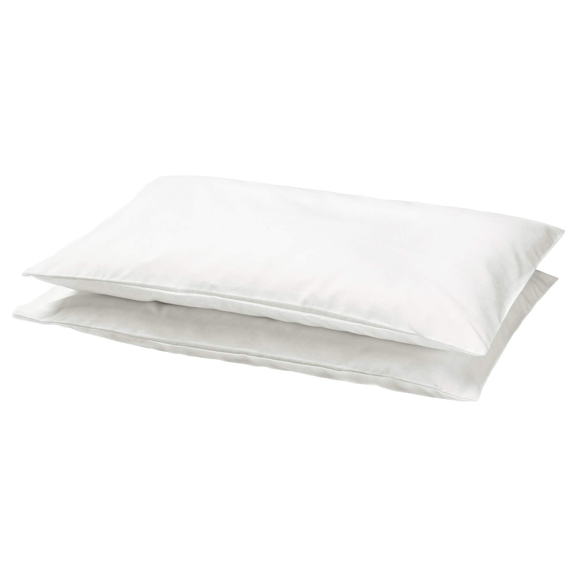 Pillowcase for Cot White 2 in Pack, Quick to Remove, Easy to Wash, Assembled Size Length: 55 cm Width: 35 cm Package Quantity: 2 in Pack, Materials 100% Cotton