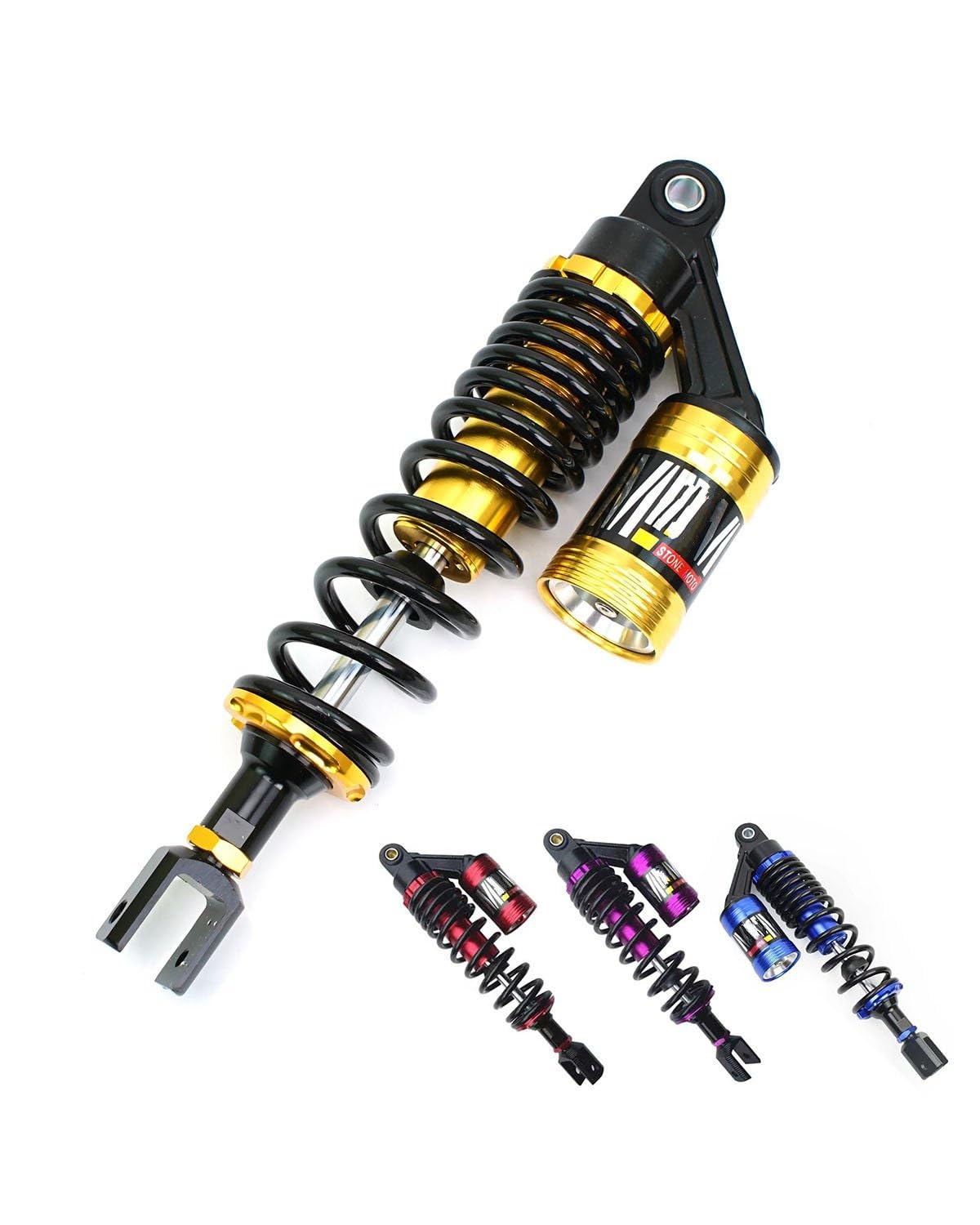 Amortissement Suspension Pour Moto Scooter ATV Quad BWS Amortisseur Suspension Arrière(Red)