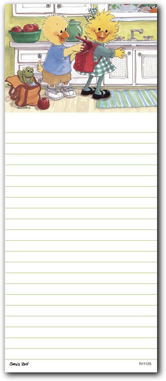 Suzy's Zoo Memo Note Pad, "Back to School" 11125