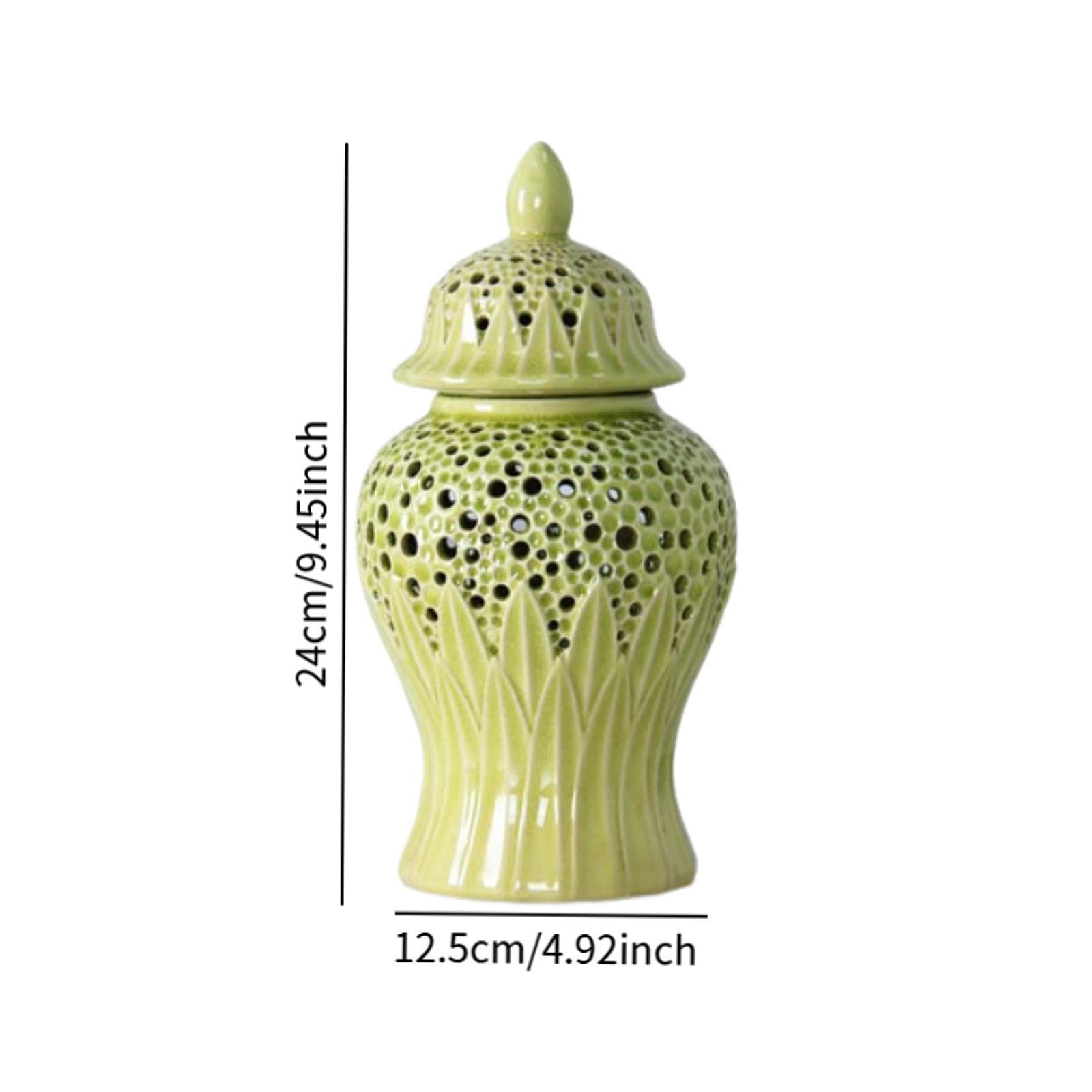 Vaso Ginger Jar In Ceramica Per Decorazione | stile classico, per fiori secchi, oggetto regalo