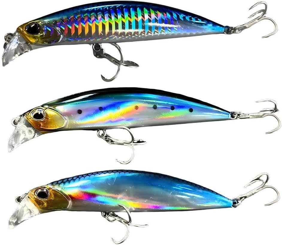 3pcs 11cm 30g Minnow Fishing Lure Kit Isca Carkbait Wobblers Swimbait Fishing Tackle Sinking Artificial Jerbaits Wobbler for Pike Bass Trout Fishing Tackle