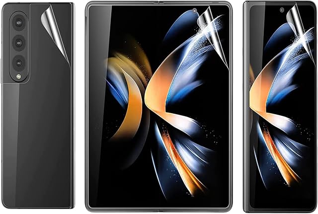 KP TECHNOLOGY Premium Film for Samsung Galaxy Z Fold 4 [1SET 3PCS] Screen Protector Anti-Shock, HD Clear, Film for Galaxy Z Fold 4 5G (2022)