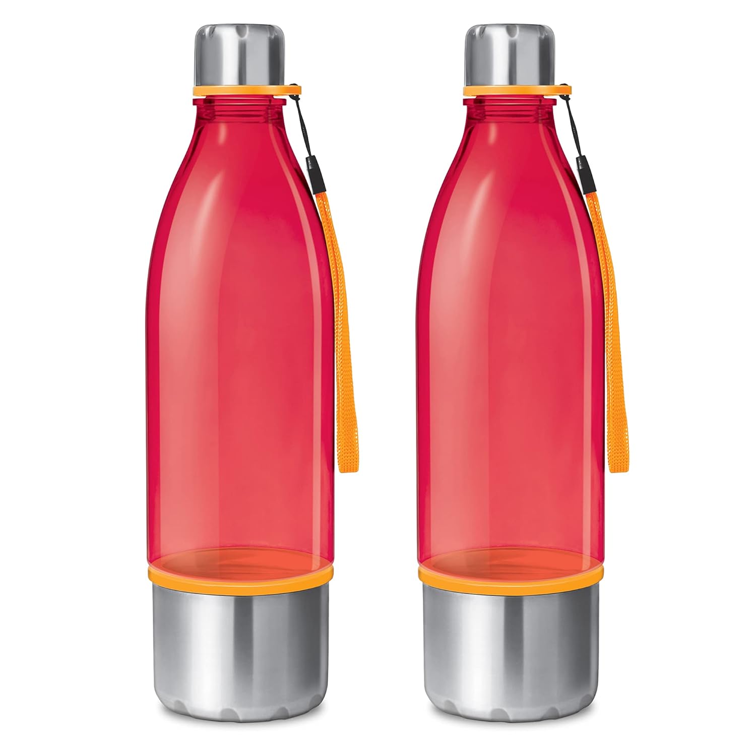Buy Milton Blender Water Bottle Set, 750 ml, Set of 2, Red Online at