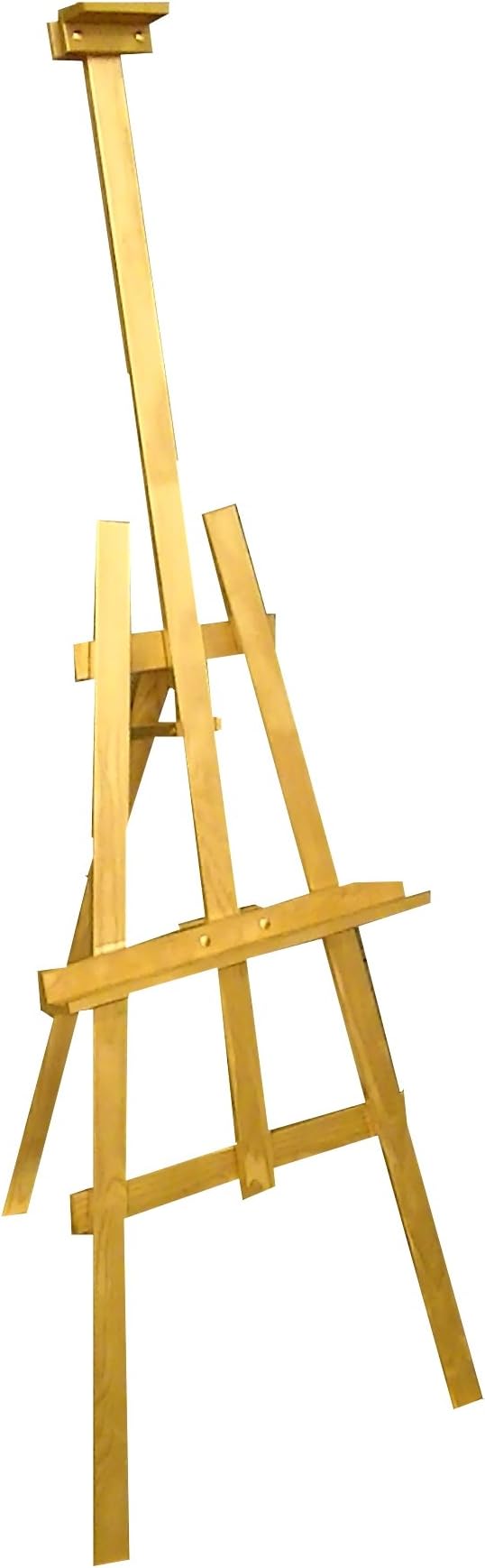 STUDIO EASEL (1800MM HIGH) DISPLAY - PINE WOOD - CANVAS - PICTURE - HOLDER - (Gold)