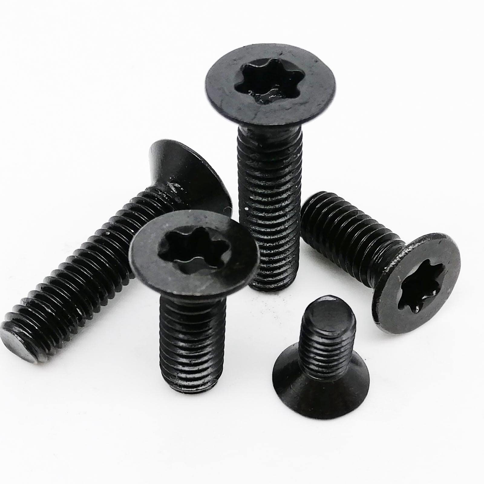 Tornillos avellanados planos de acero inoxidable, M3 x 40 mm, 50 unidades, diseño de seis lóbulos para un cierre seguro, ideal para aplicaciones de madera y metal