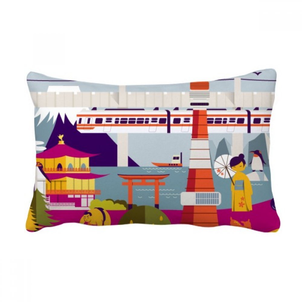 Coussin à offrir motif japon traditionnel cadeau idéal pour passionnés d'Asie et voyage