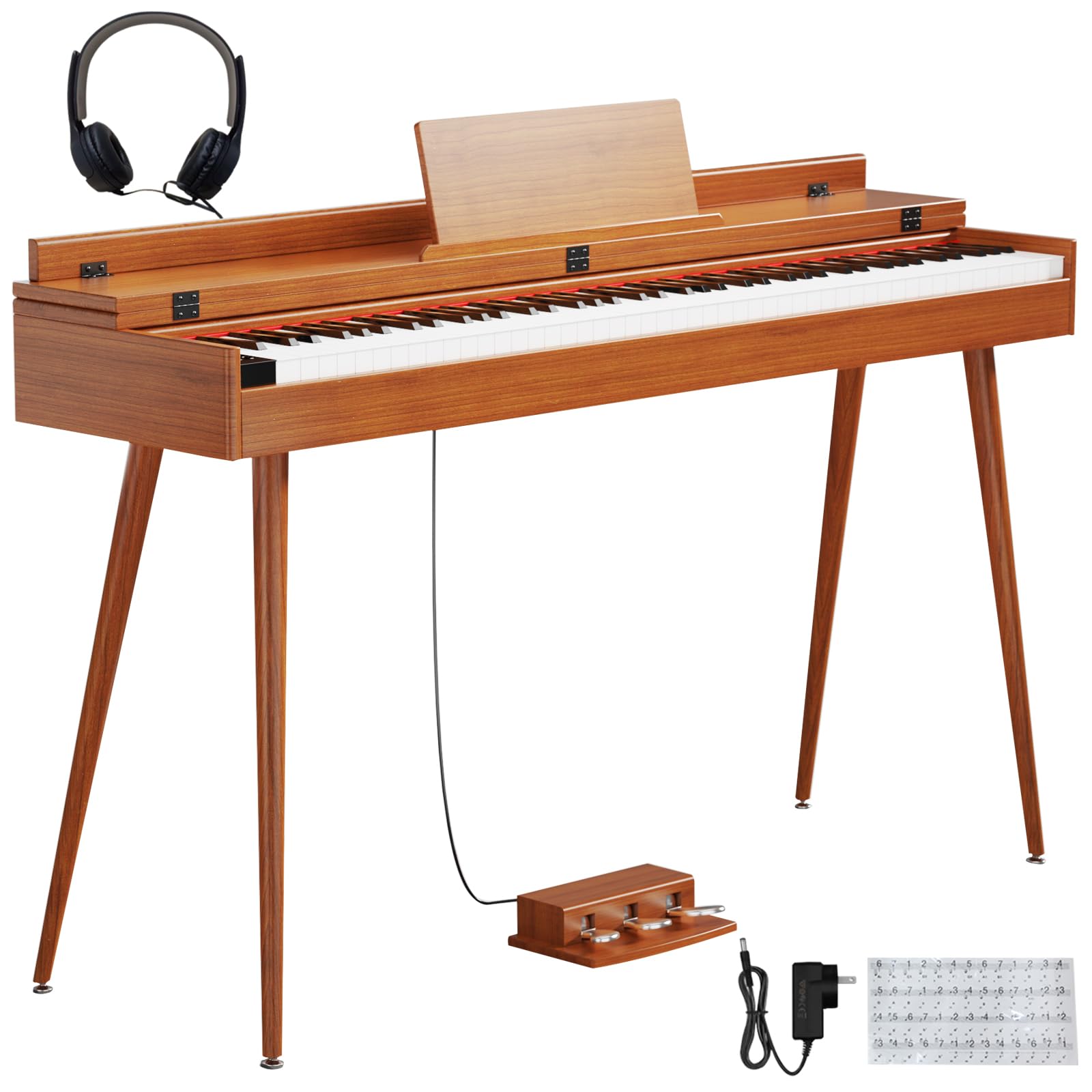 Photo 1 of Melentro 88 Key Digital Piano, Hammer-Action Full Desk Weighted Keyboard