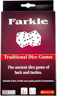 Farkle - traditional dice game boxed game with farkle score pad dice and pencils