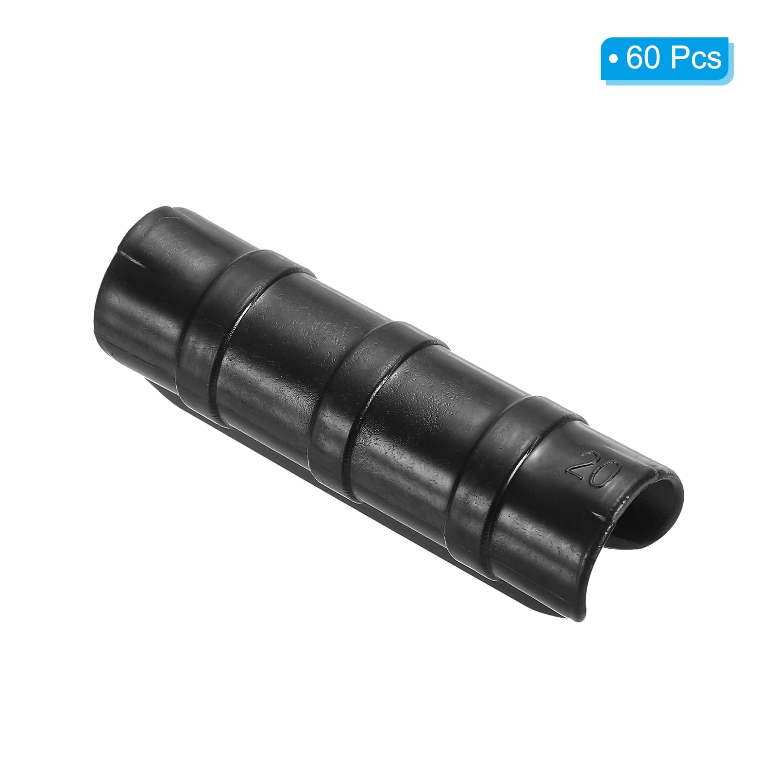 PATIKIL Greenhouse Clamp, 60 Pack Plastic Garden Buildings Tube Clips Hoop for 3/4" 20mm Pipe Greenhouse Film Frame Sunshade Net, Black - Image 3