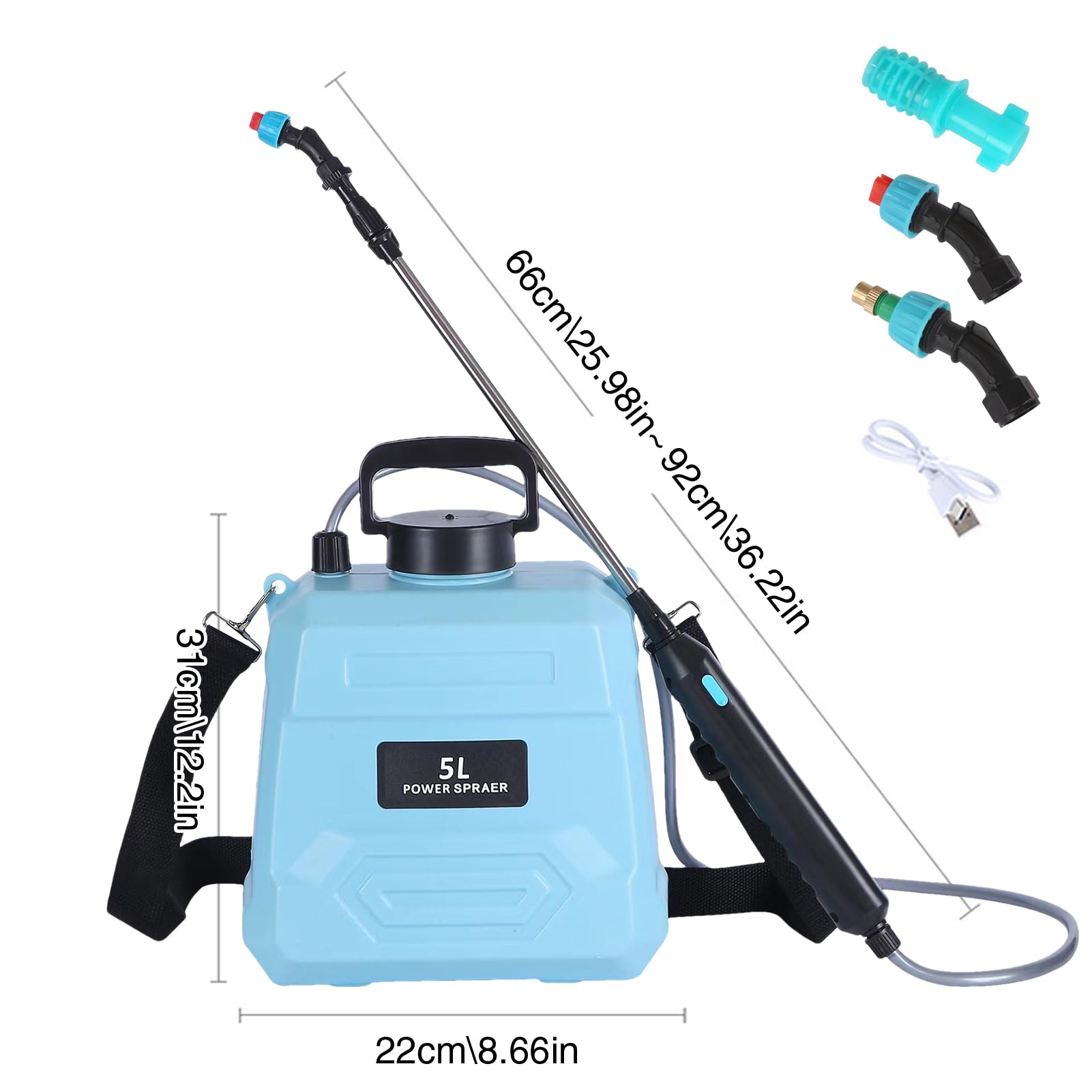 Spruzzatore A Batteria - Spruzzatore Di Pressione Del Giardino Pompa Acqua