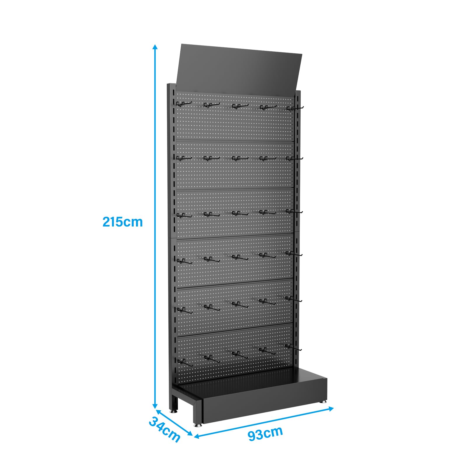 Amazon.co.jp: YASICA 店舗用陳列ラック 金属展示棚 パンチングボード