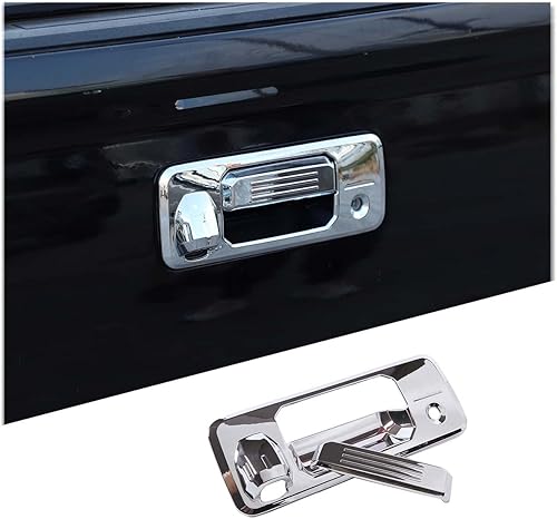 Vista 10 de CHEAYAR Funda para puerta trasera compatible con Toyota Tundra 2014-2021, cubierta de manija de puerta trasera de ABS para puerta trasera, moldura
