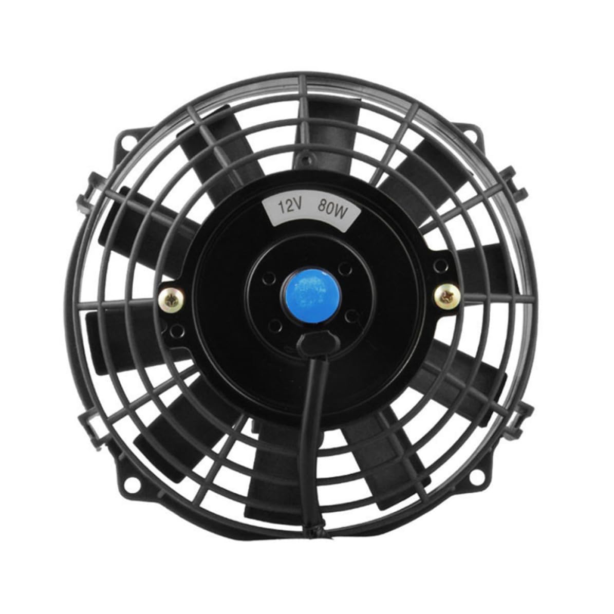 Ventola di Raffreddamento per Auto Refitted Cooling Fan Nero in Abs Kit di Montaggio Adattabile e Installazione Semplice per Vacanze Estive