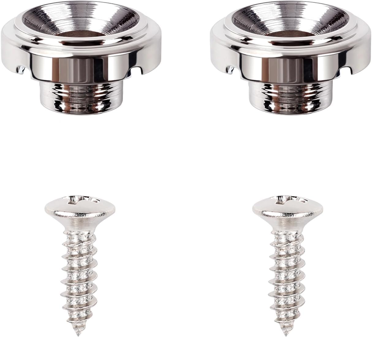Banworks Guitar String Tree Retainers Vintage '52 Tele Round Slotted String Retainer '50s F String Trees Retainer Guides for Fender Telecaster Tele TL Electric Guitars Pack of 2 JT/YXK-07 Nickel