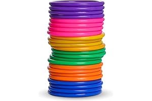 Multicolor Plastic Toss Rings for Carnival Games